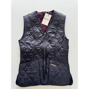 BARBOUR Fleece Betty Liner LLI0003NY91 Us 4 Navy NWT!